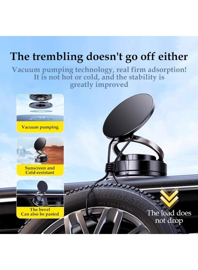 360-degree magnetic mobile phone holder, foldable hands-free magnetic mobile phone holder, multi-functional suction mobile phone holder for smooth surfaces, mirrors, gyms, showers, and indoors - Image 4